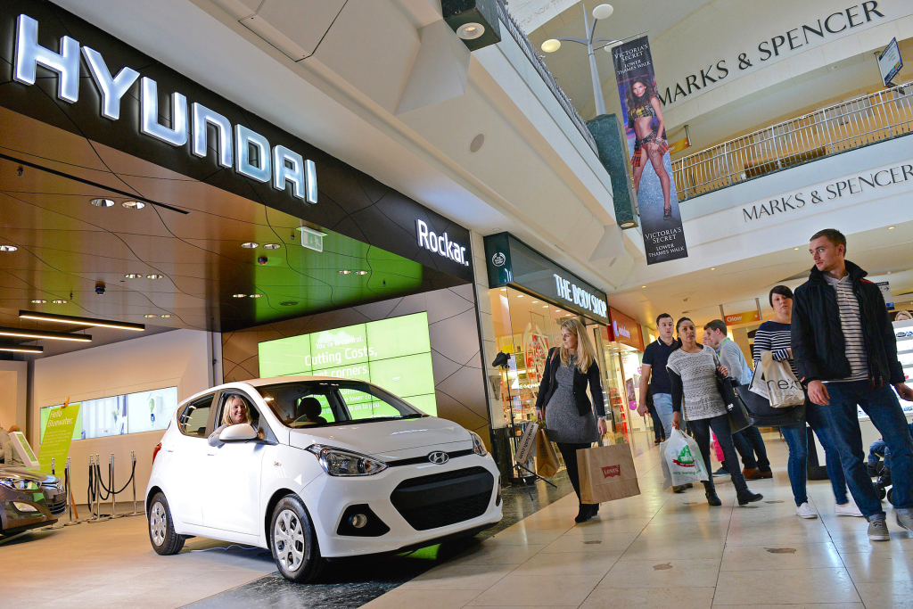 New Hyundai store in Bluewater Shopping Centre