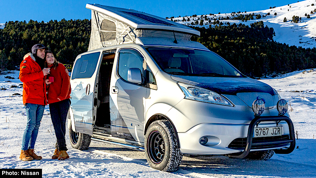 Nissan e-NV200 All-Electric Winter Camper – New Concept Built for
